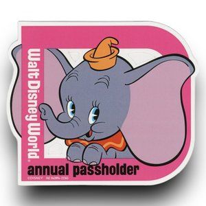 2023 Walt Disney World Annual Passholder Magnet Dumbo Official Authentic